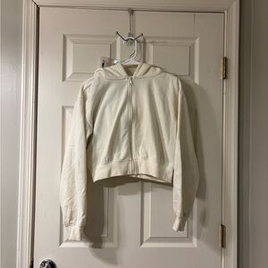 Ardene Off-White Zip-Up Hoodie
